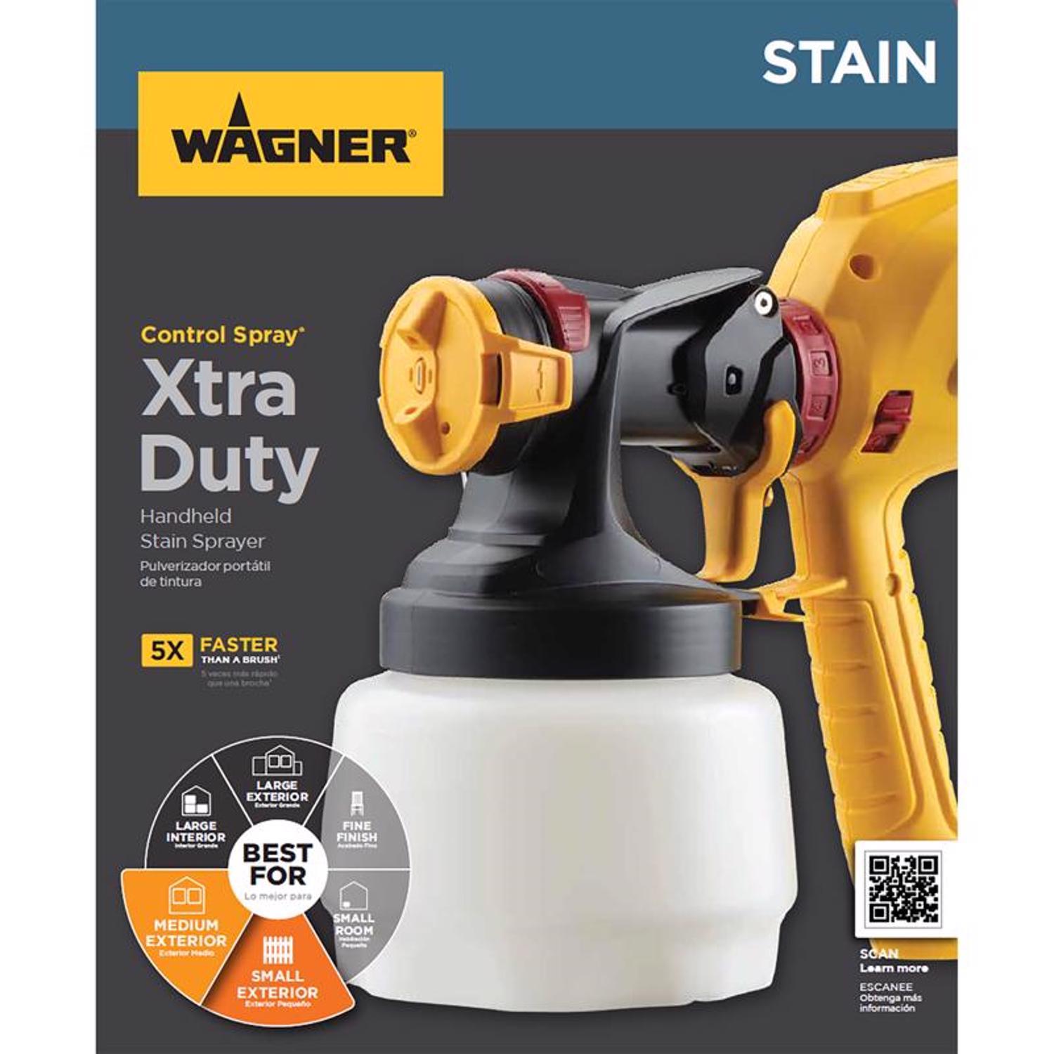 Wagner Control Spray Xtra Duty 6 psi Metal HVLP Stain Sprayer Mfr