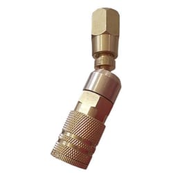 Senco Brass/Steel Universal Female Swivel Coupler 1/4 in. FPT 1 X 1/4 in. 2 1 pc