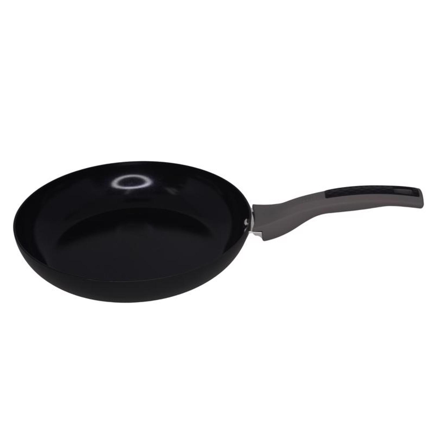 Imusa Mirro Ceramic Coated Aluminum Fry Pan 8 in. Black