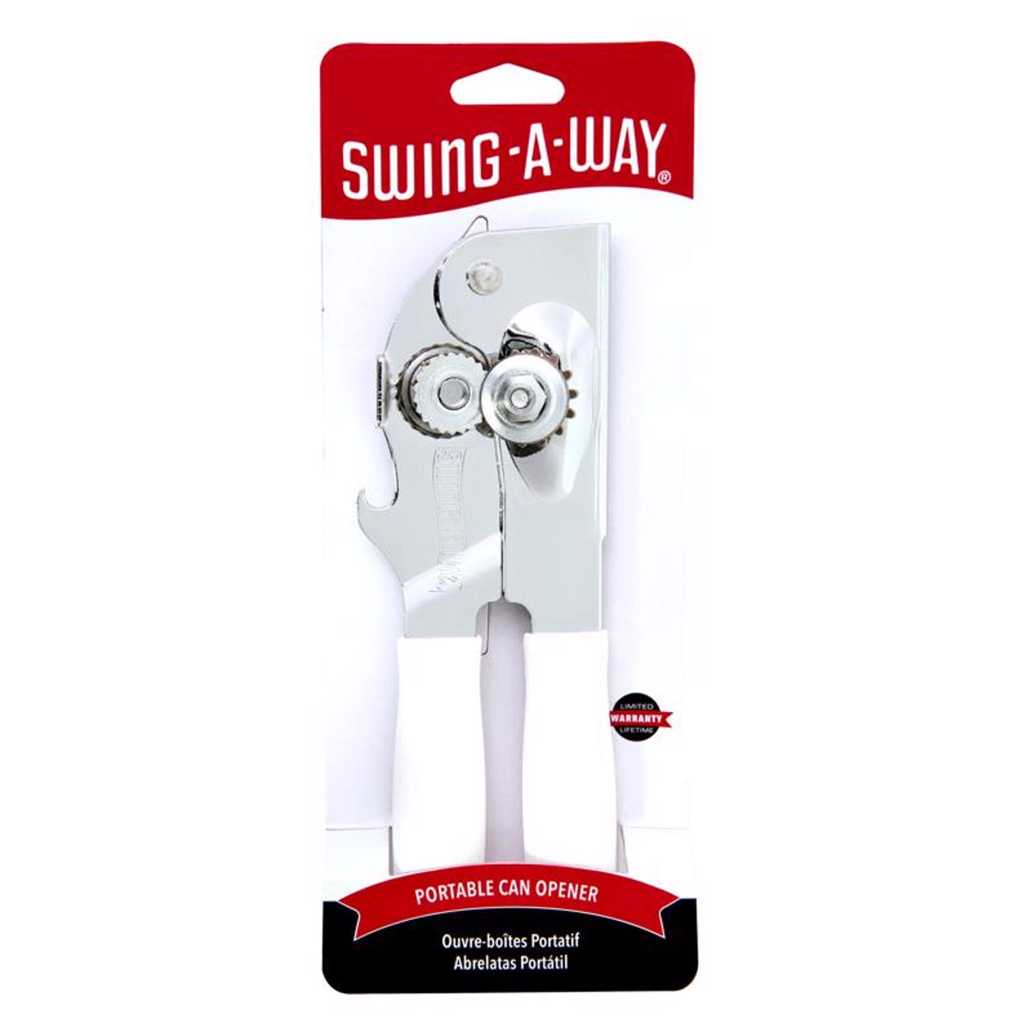 Swing-A-Way White Steel Manual Portable Can Opener Mfr# 407WH