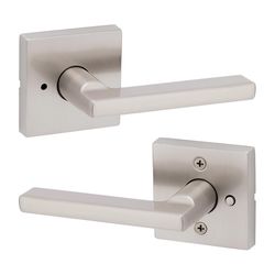 Kwikset Halifax Signature Series Contemporary Satin Nickel Privacy Lever