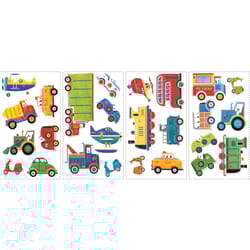 RoomMates Assorted in. W X 2.5 - 4.5 in. L Transportation Peel and Stick Wall Decal