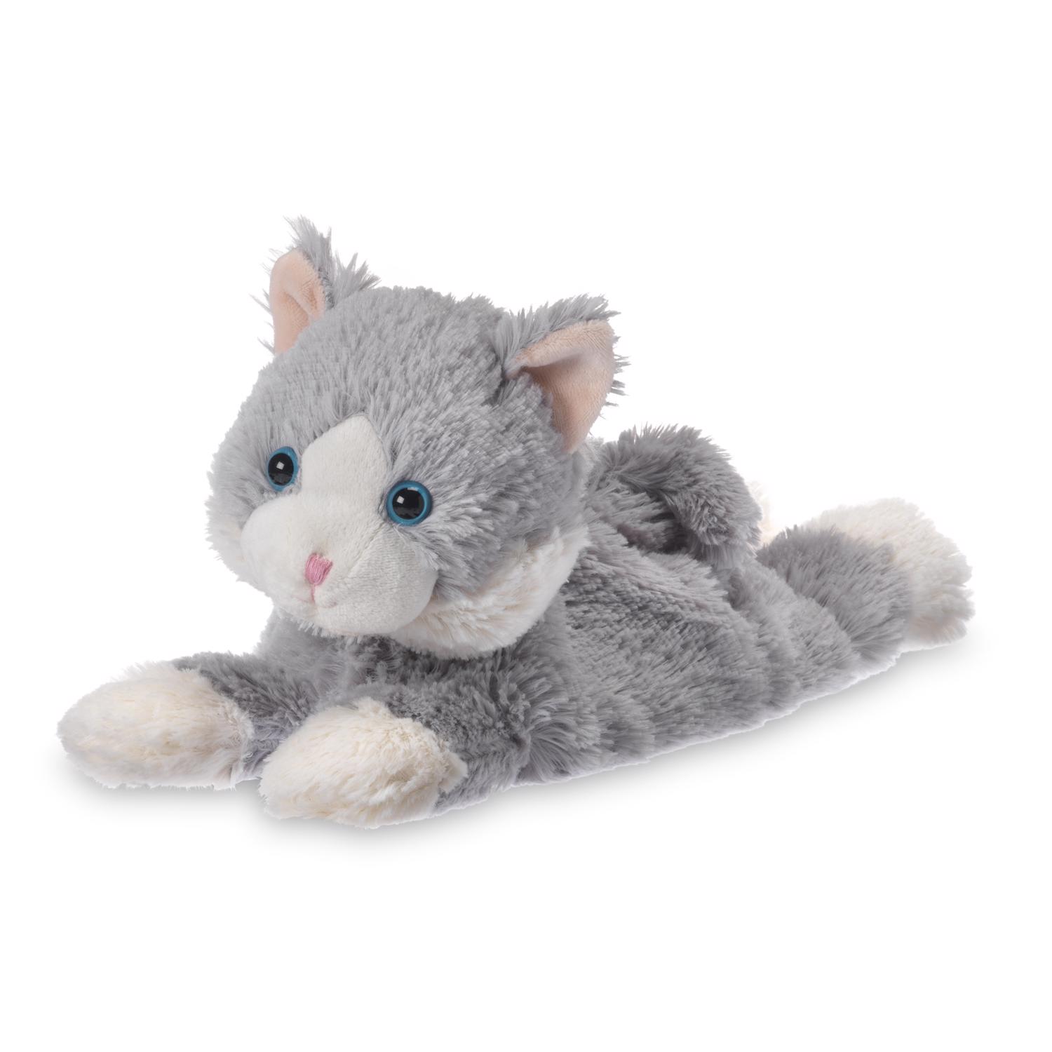 9098410 Laying Down Cat Stuffed Animals Plush Toy, Gray