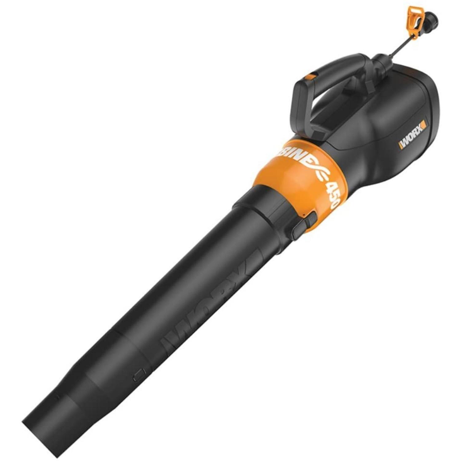 【wtleaf】 Worx Turbine 120 mph 450 CFM 120 V Electric Handheld Leaf Blower