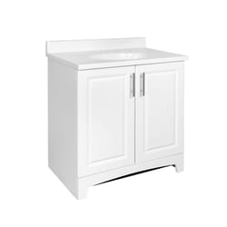 Royal Cabinets Single White Bathroom Vanity 30.5 in. W X 19 in. D X 36 in. H