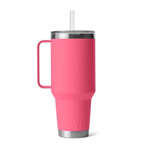 YETI Rambler 42 oz Tropical Pink BPA Free Straw Mug Mfr