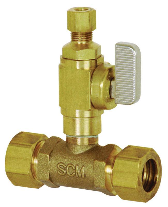 Sioux Chief Add-A-Line 5/8 in. Brass Compression Ball Valve Full