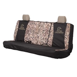 Ducks Unlimited Black/Brown Mossy Oak Bench Seat Cover 1 pk