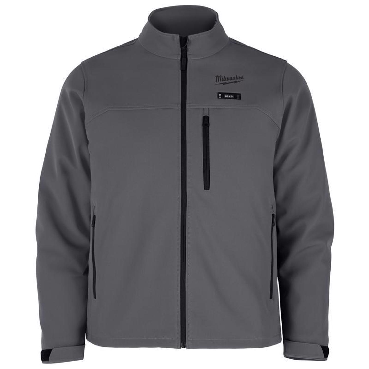 Milwaukee M12 12V Mens Heated Toughshell Jacket (Bare Tool), Gray, Size Medium - M100G-20M