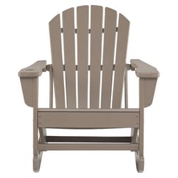 Signature Design by Ashley Sundown Treasure Brown HDPE Frame Rocking Chair