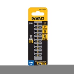 DEWALT ELITE SERIES Phillips #2 X 1 in. L Insert Bit Steel 10 pc