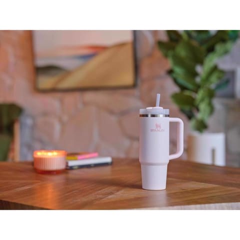 Stanley The Quencher H2.0 FlowState 30 oz Rose Quartz BPA Free