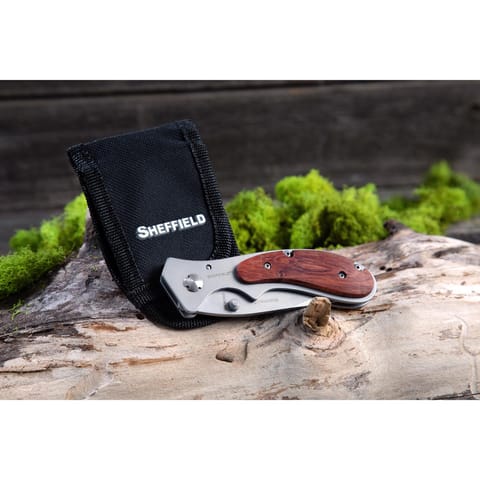 Sheffield 7.5 in. Folding Boreal Pocket Knife Silver 1 pc Mfr