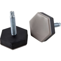 Shepherd Hardware Beige 1-1/2 in. Screw-On Rubber Chair Glide 4 pk
