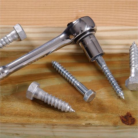 HILLMAN 1/4 in. X 1-1/4 in. L Hex Zinc-Plated Steel Lag Screw 100
