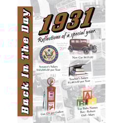 Back In The Day 1931 Reference Book