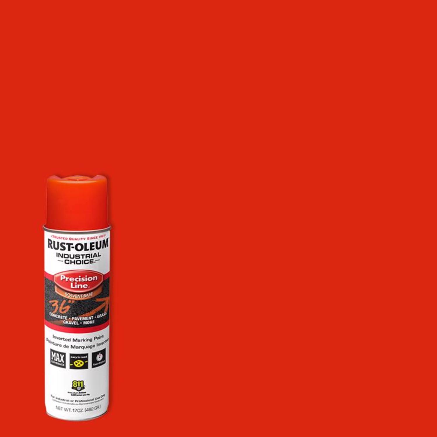 Rust-Oleum Industrial Choice Alert Orange Inverted Marking Paint