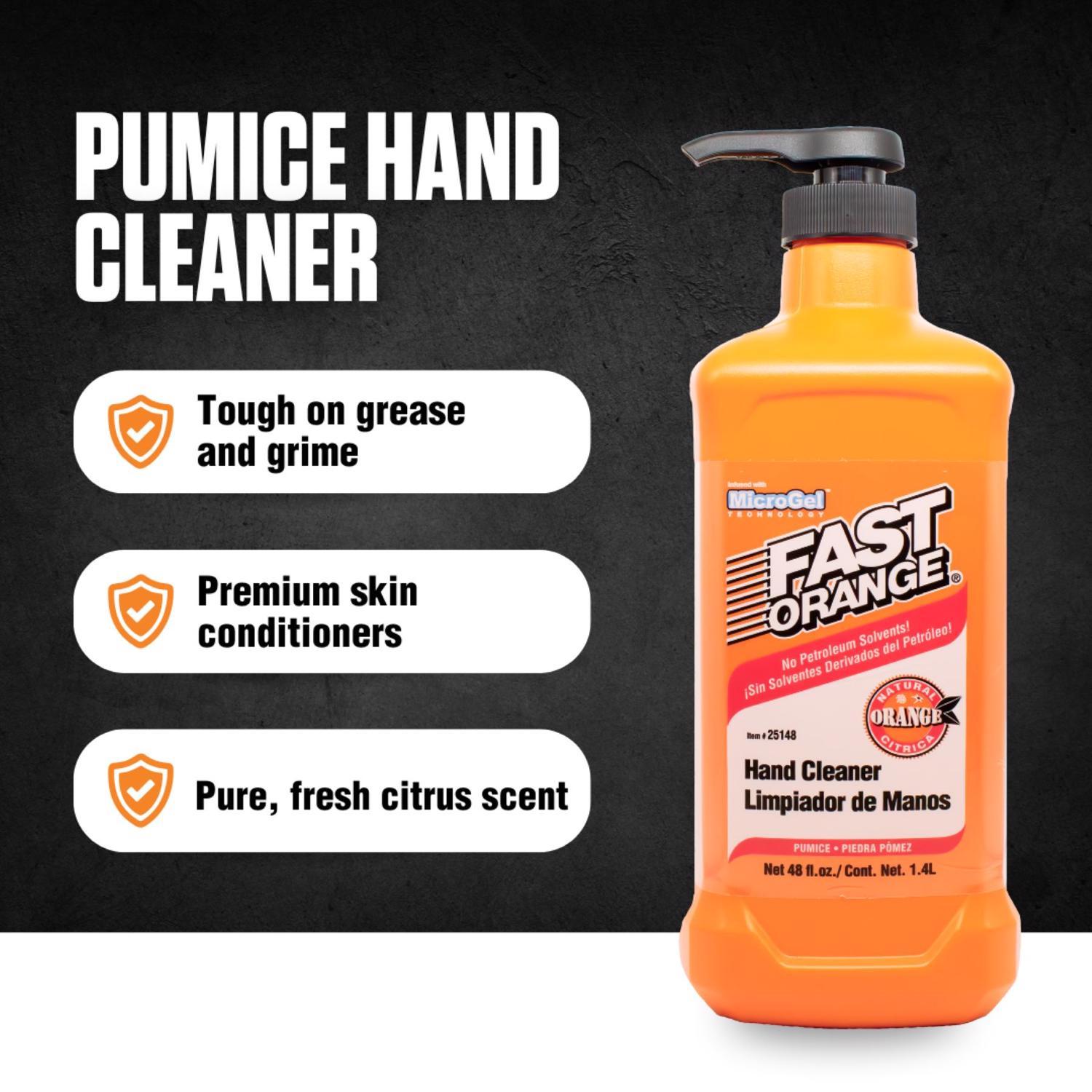 Fast Orange Citrus Scent Pumice Hand Cleaner 48 oz