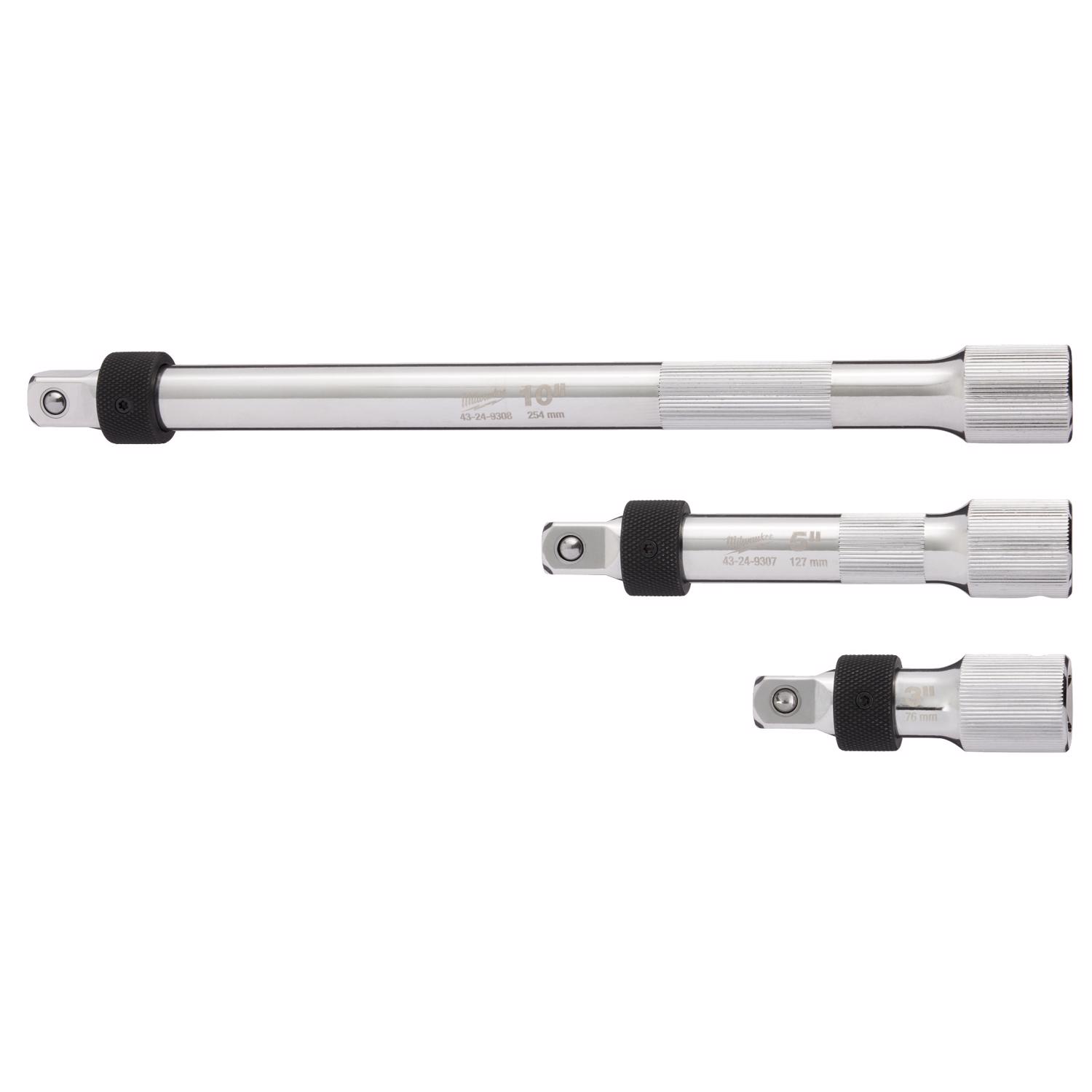 Milwaukee 1/2 in. drive Locking Socket Extension Set 3 pc