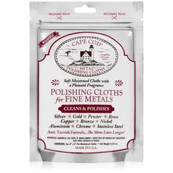 Cape Cod Vanilla Scent Fine Metal Cleaner and Polish 0.53 oz Cloth