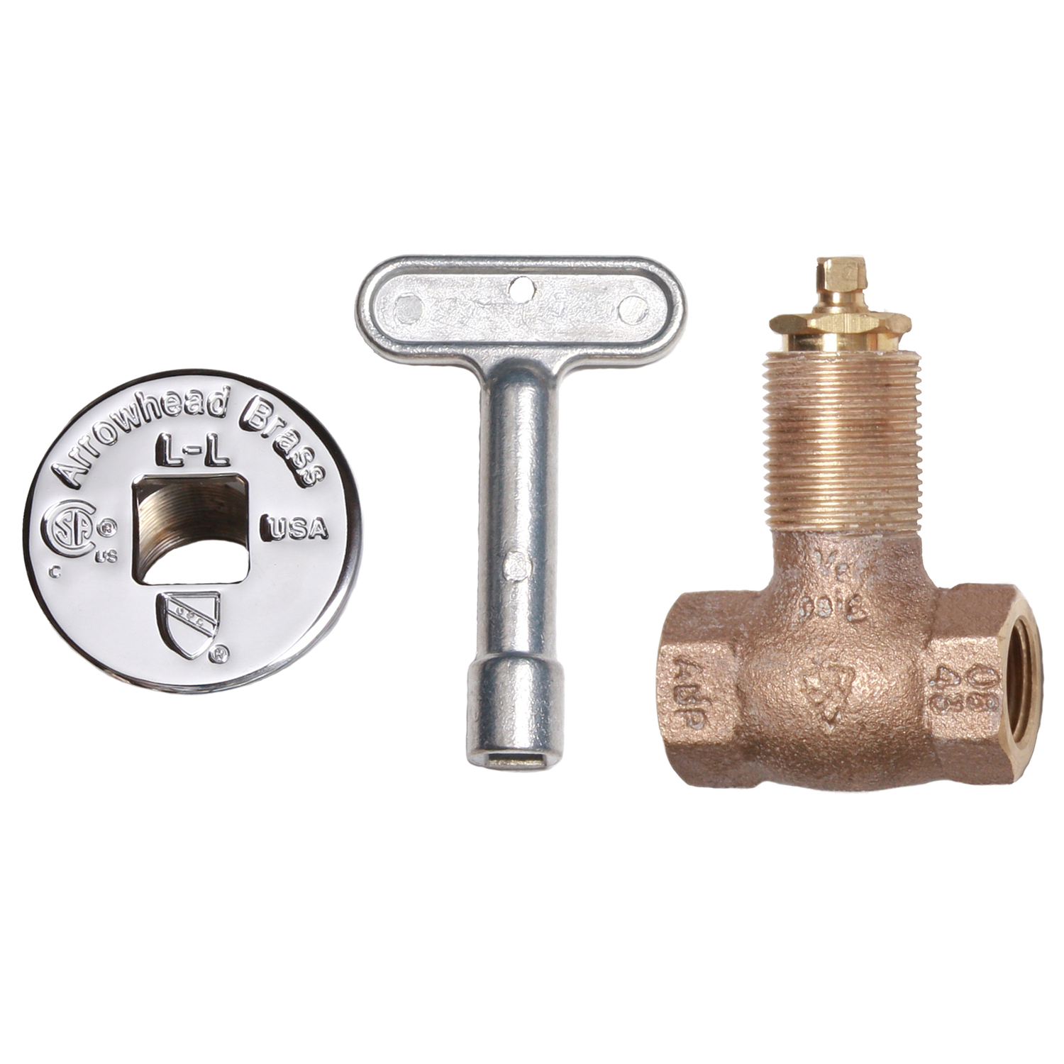1/2 Inch Straight Gas Shut-Off Valve Key Kit – For Fire Pit & Fireplace (Indoor/Outdoor)