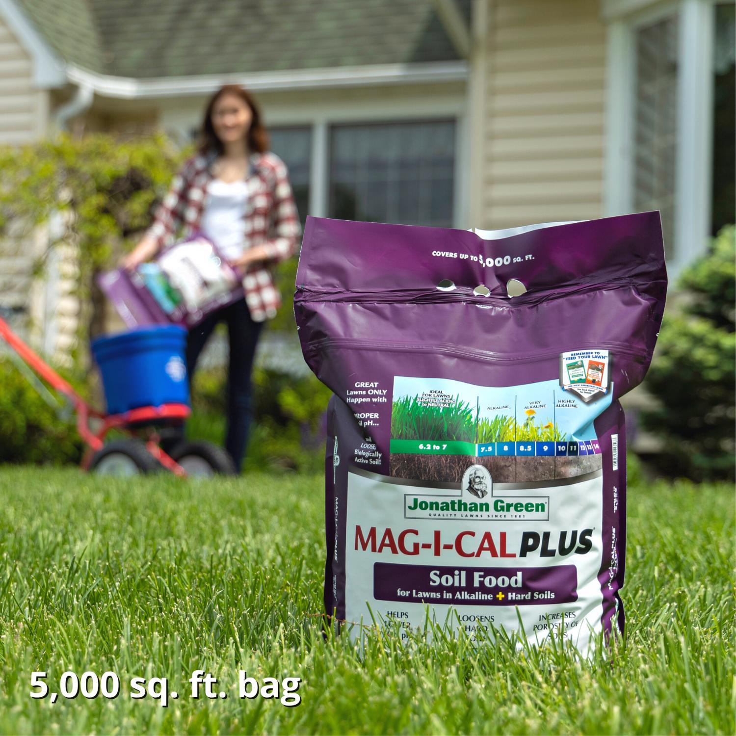 Jonathan Green Mag-I-Cal Plus for Lawns in Alkaline and Hard Soil Annual Program Lawn Conditioner - Thumbnail 4