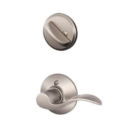 Schlage Modern Satin Nickel Handleset