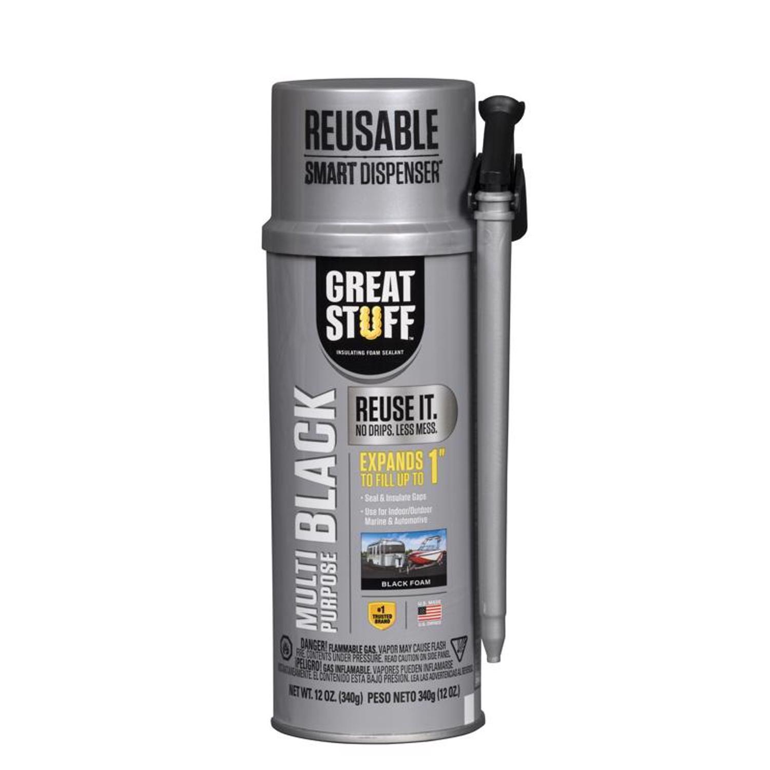 Great Stuff Smart Dispenser Black Polyurethane Multipurpose Foam
