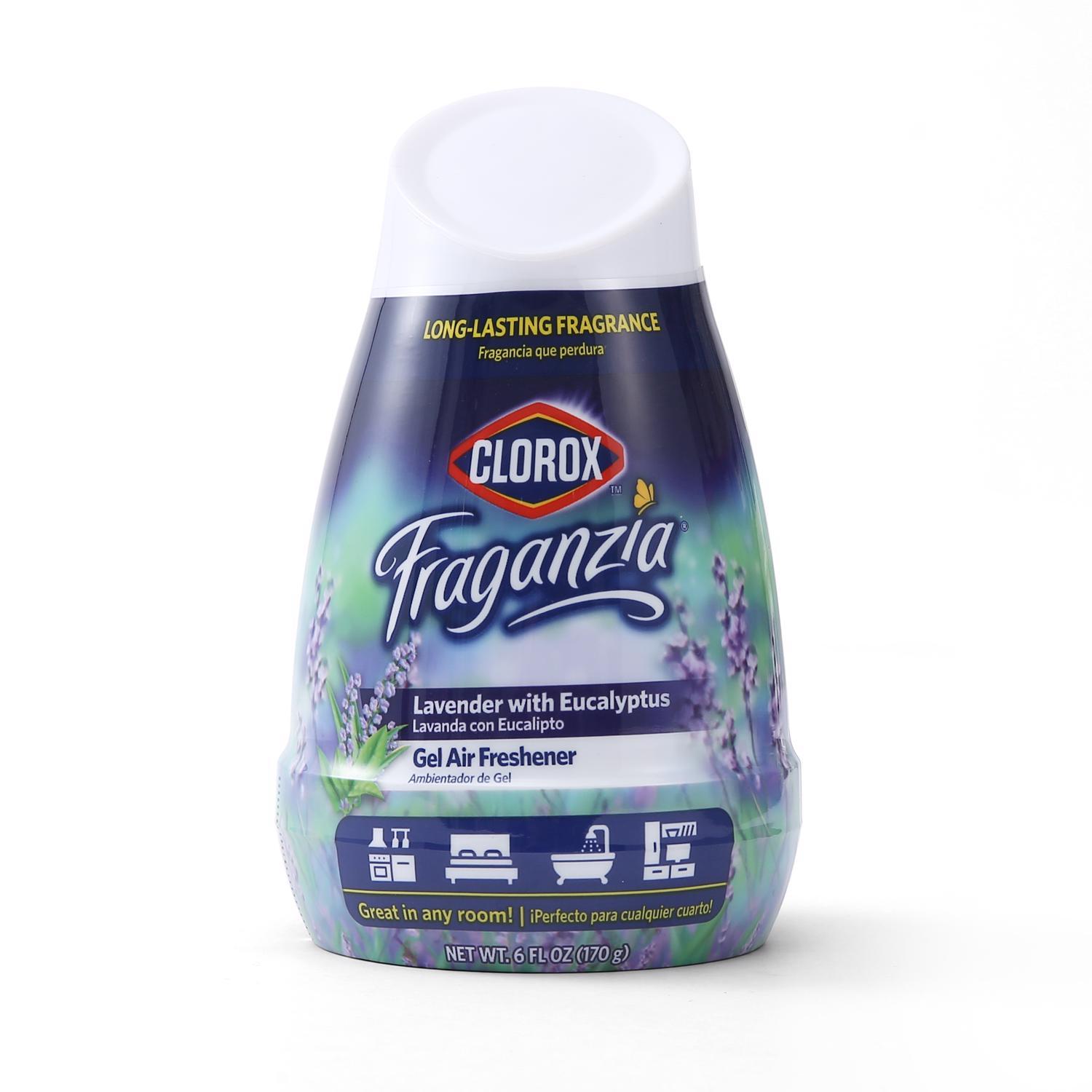 C：Fragran Clorox Fraganzia Lavender Scent Air Freshener 6 oz Gel 1 pk Mfr