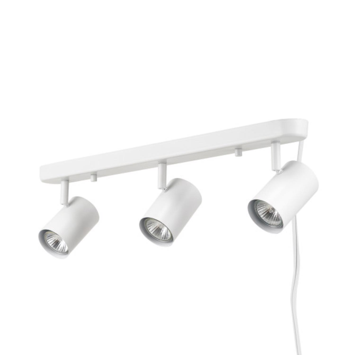 Photos - Chandelier / Lamp Electric Globe  Matte White 3 lights LED Track Light Fixture 60024 