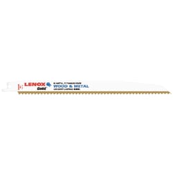 Lenox Gold 9 in. Bi-Metal Reciprocating Saw Blade 6 TPI 5 pk