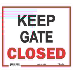 Signs Up English White Informational Sign 11.5 in. H X 12.75 in. W