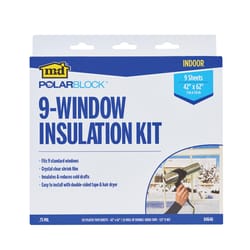 M-D Building Products Polar Block Indoor Window Shrink Film 42 in. L X 62 in. W 9 sheet
