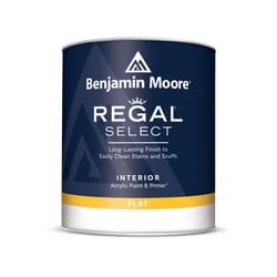 Benjamin Moore Regal Select Flat White Water-Based Paint and Primer Interior 1 qt
