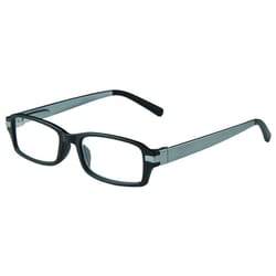 Envy Breckenridge Black/Gray Frame +2.00 Strength Women's Reading Glasses