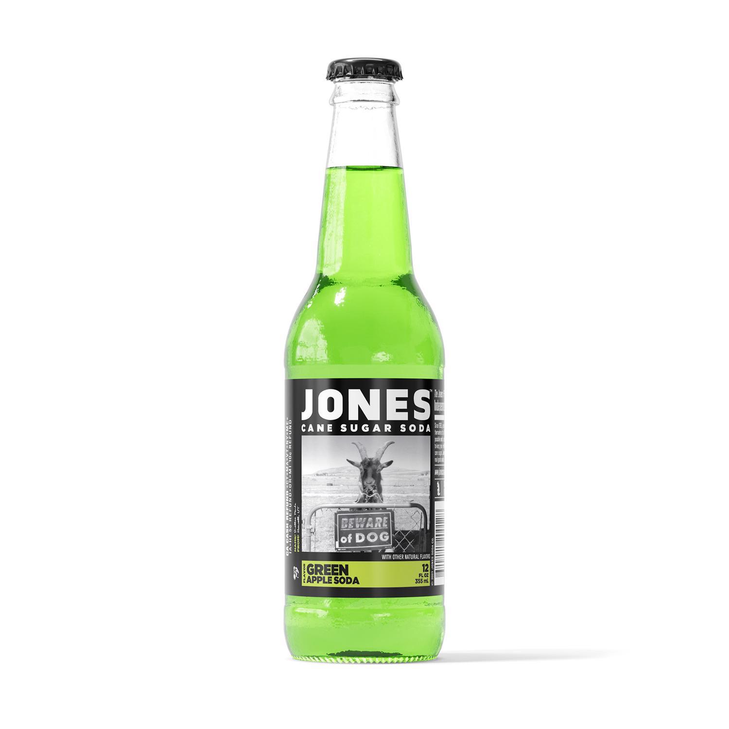 Apple soda Jones Soda Green Apple Cane Sugar Soda 12 oz 1 pk Mfr# JU
