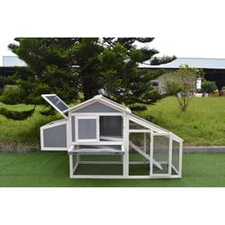 Coop King Polycarbonate/Wood Nesting Boxes Gray/White 40 in. H X 69 in. W X 26 in. D