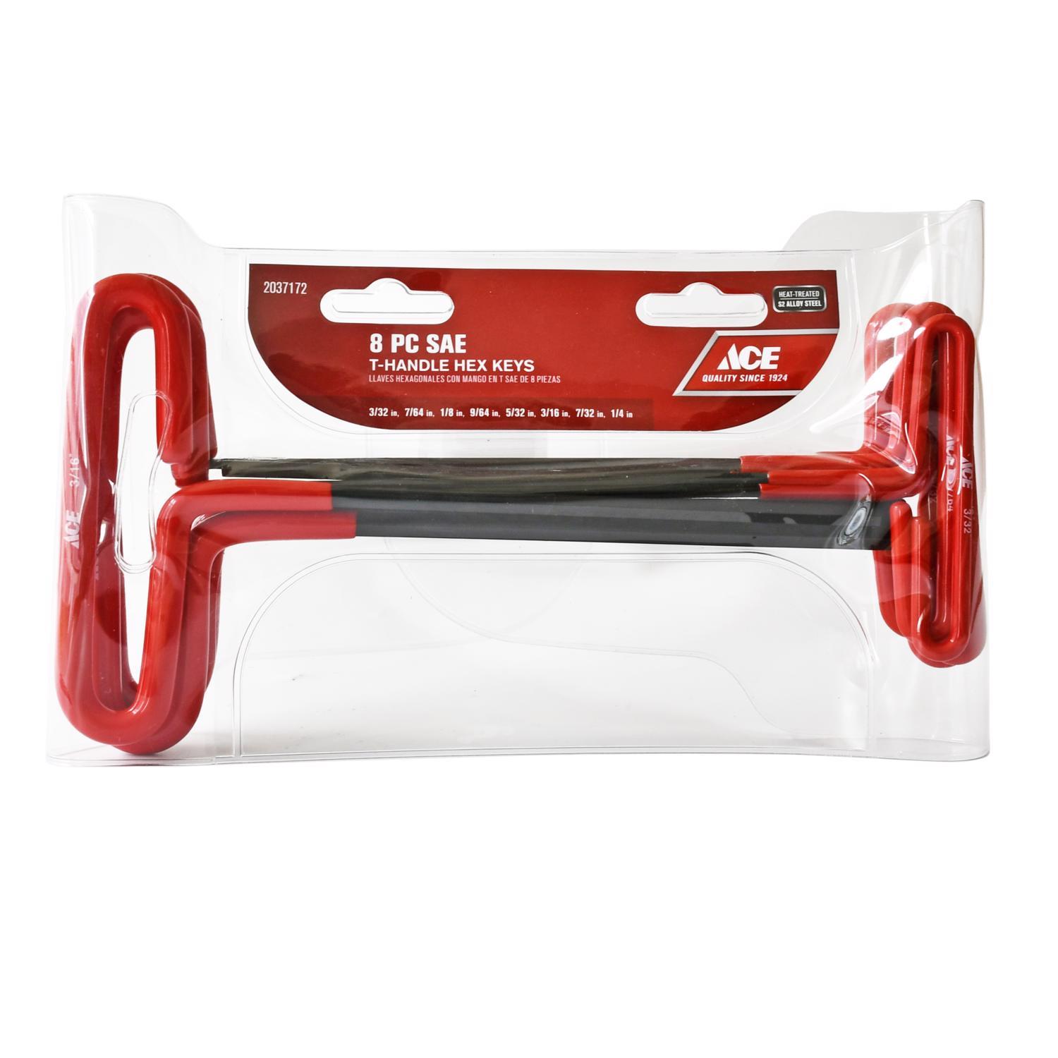 Ace SAE T-Handle Hex Key Set 8 pc Mfr# CMHX-2401 - Ace Hardware