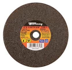 Forney 4 in. D X 3/8 in. X 1/32 in. thick Aluminum Oxide Metal Cut-Off Wheel 1 pc