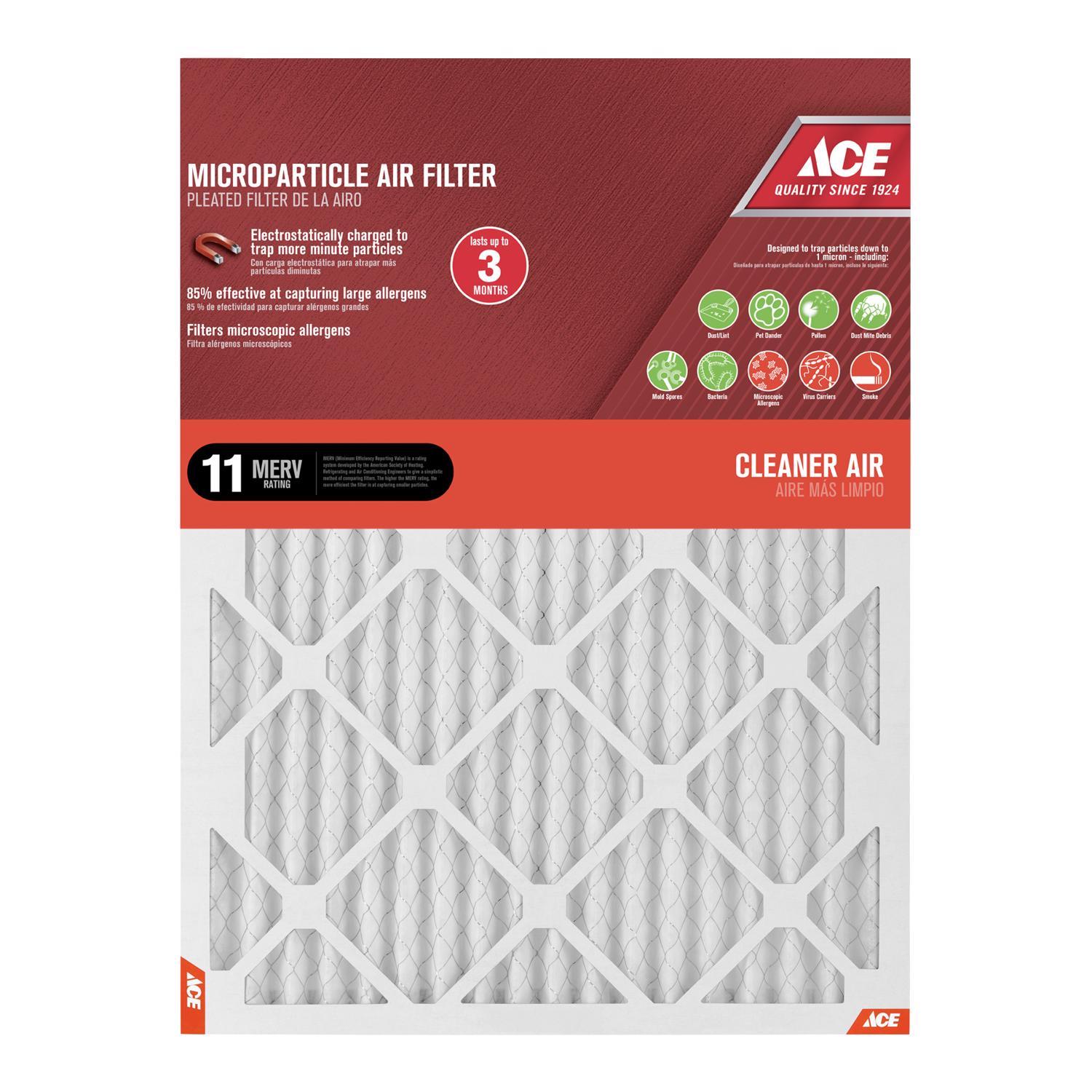 Ace 12 in. W X 12 in. H X 1 in. Synthetic 8 MERV Pleated Air