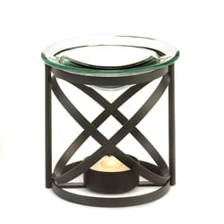 Fragrance Foundry 3.5 in. H X 3.5 in. L Black Glass/Metal Axis Oil Warmer