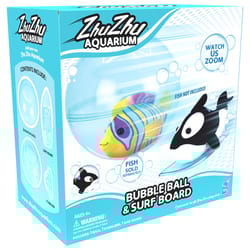 Zhu Zhu Aquarium Interactive Fish Bubble Ball and Surf Board Set Multicolored