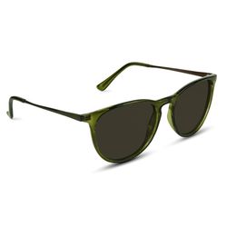 Nectar Shockoe Sunglasses Shiny Transparent Olive Frame G15 Lens