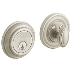 Baldwin Estate Satin Brass and Black Brass Single Cylinder Deadbolt