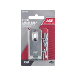 Ace Zinc 2-1/2 in. L Fixed Staple Safety Hasp