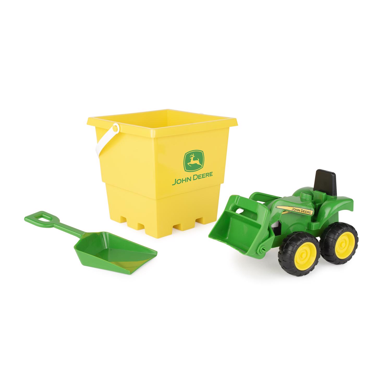 9098052 John Deere Farm Sandbox Set, Green & Yellow - 3 Piece