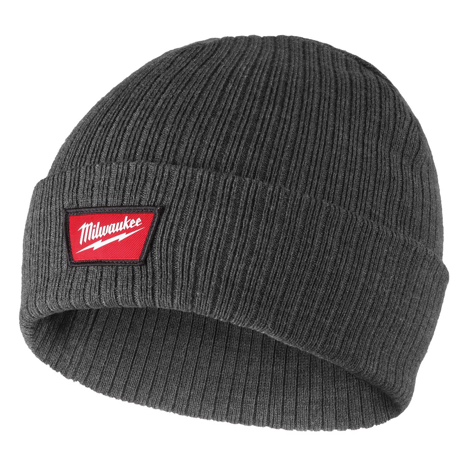 Milwaukee Cuffed Knit Beanie Dark Gray One Size Fits Most Mfr