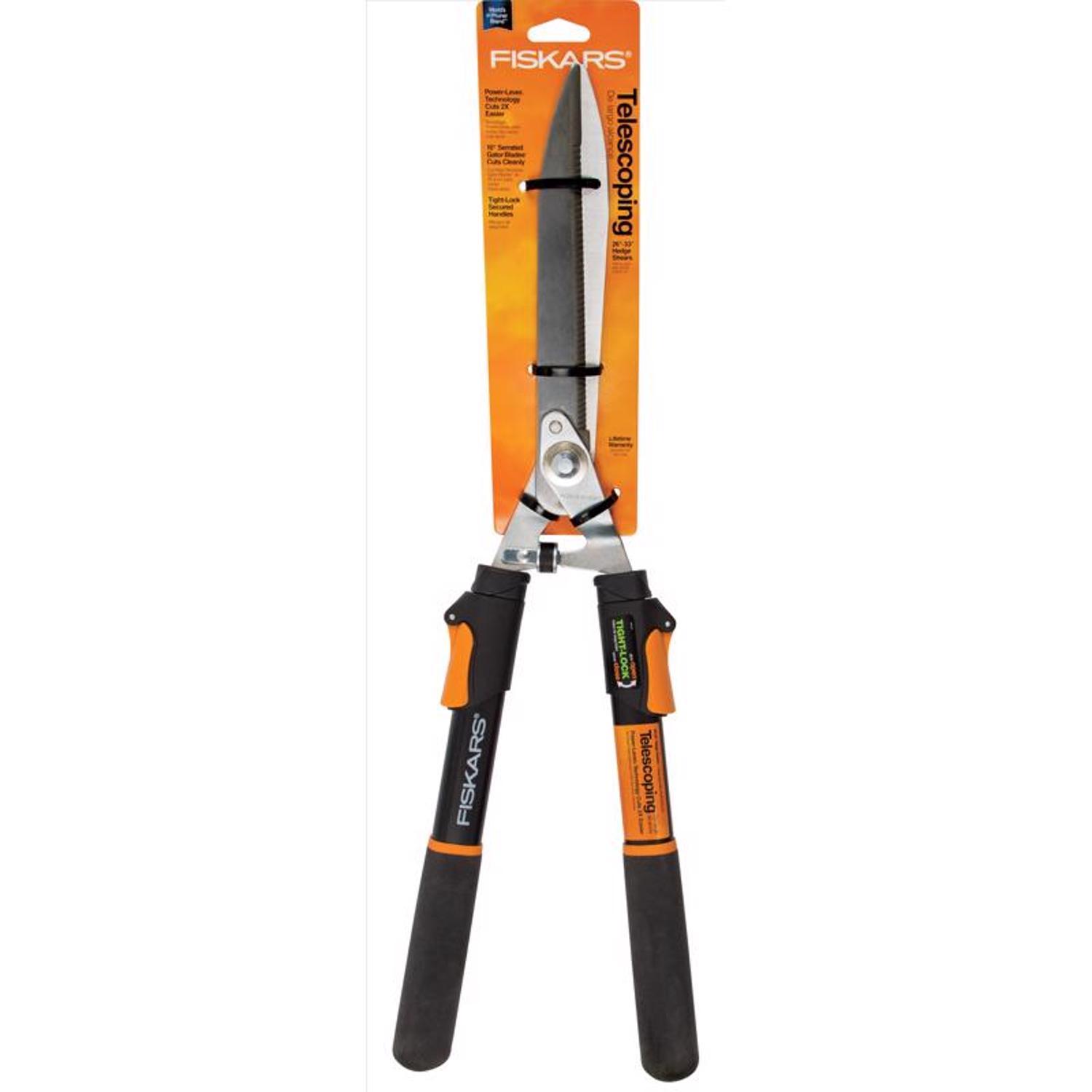 Ciseaux De Jardin Fiskars PowerArc Easy Action - 10 Pouces, Lames Courbées Pour Plus De Puissance, Poignée Ergonomique Softgrip - Idéal Pour Taille Et Coupe