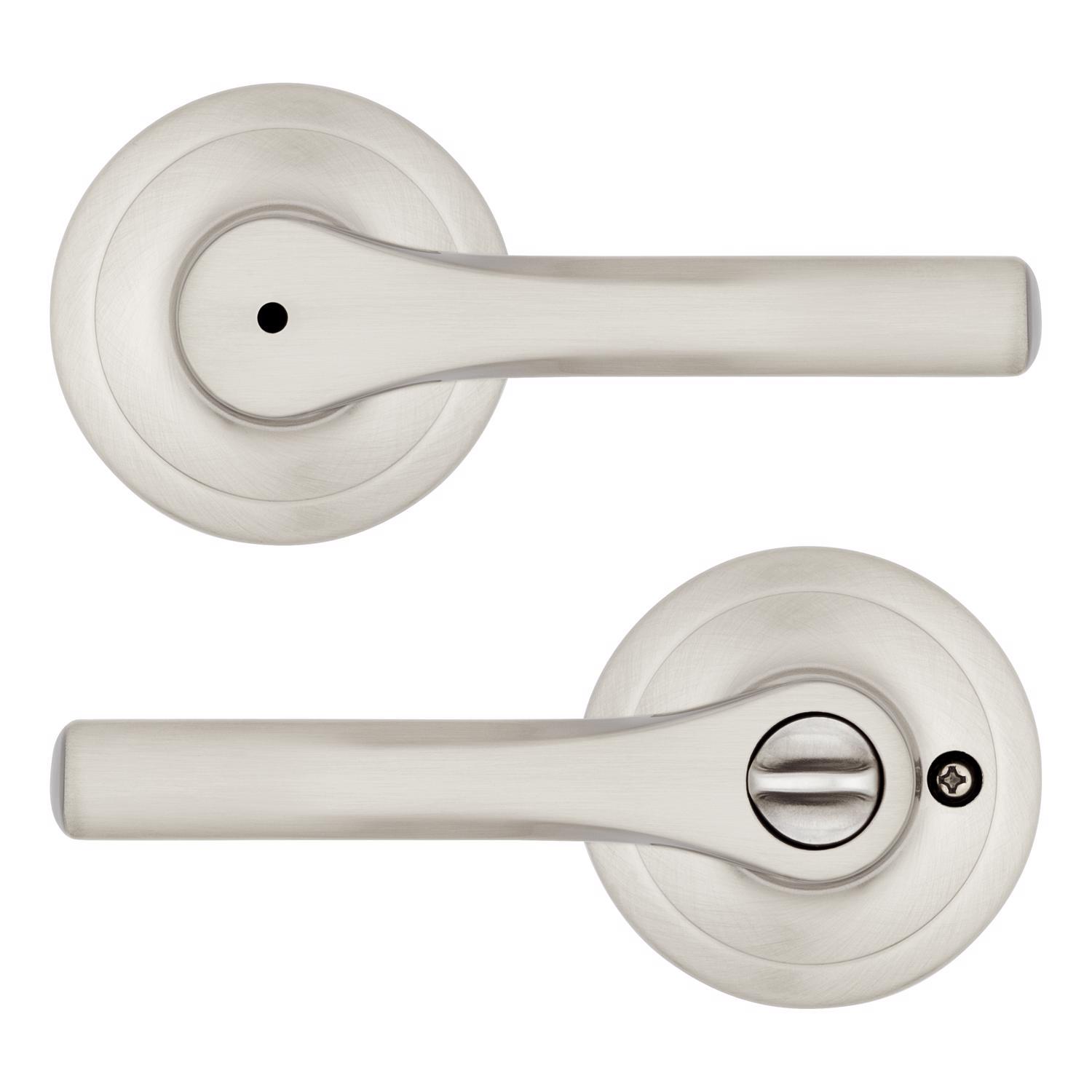 Kwikset Henley Satin Nickel Privacy Lever Right or Left Handed Mfr