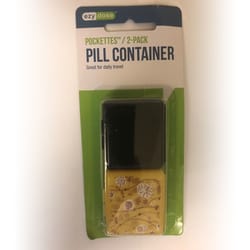 Ezy Dose Pockettes Multicolored Pill Box